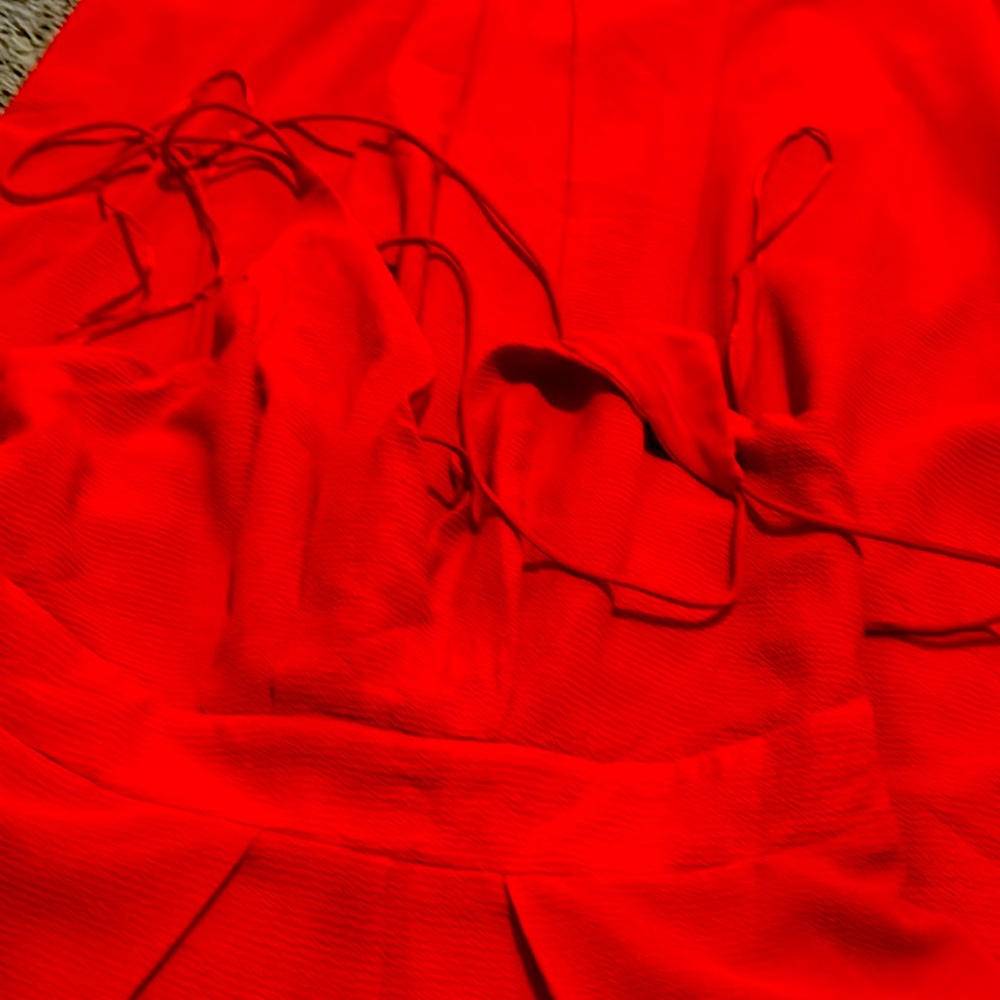 Sexy red jumpsuit
